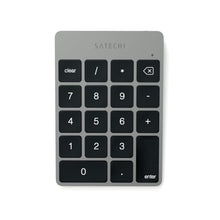 Laden Sie das Bild in den Galerie-Viewer, Satechi Aluminum Slim Rechargeable Wireless Bluetooth Keypad, Silver
