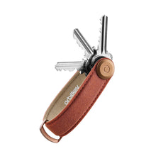 Load image into Gallery viewer, product_closeup|Orbitkey Key Organiser Waxed Canvas, Brick Red
