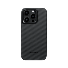 Laden Sie das Bild in den Galerie-Viewer, product_closeup|Pitaka iPhone 15 Pro Max MagEZ Case 4, 600D Black/Grey (Twill)
