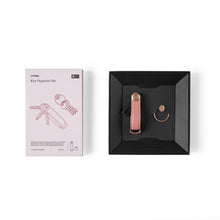 Load image into Gallery viewer, product_closeup|Orbitkey Key Organiser Leather + Ring v2, Cotton Candy/Rose Gold

