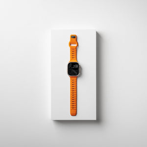 Armband für Smartwatch Apple Ultra in der Farbe Orange/Blaze