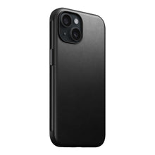 Load image into Gallery viewer, product_closeup|NOMAD iPhone 15 Lederhülle in Schwarz
