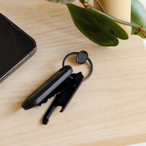 Orbitkey Schlüsselring mit Schnellverschluss, Schwarz; Hochwertig und aus Metall