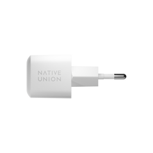 Load image into Gallery viewer, product_closeup|Native Union Fast GaN Charger PD 30W + USB-C Cable, White/Zebra
