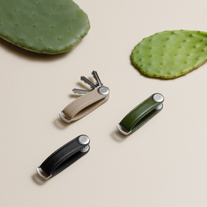 Schlüssel-Organizer aus Kaktus, vegan und nachhaltig, in Schwarz, Premium Schlüsselbund