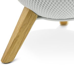 Apple HomePod mini Ständer mit Anti-Vibrations-Pads, Eiche / Weiß